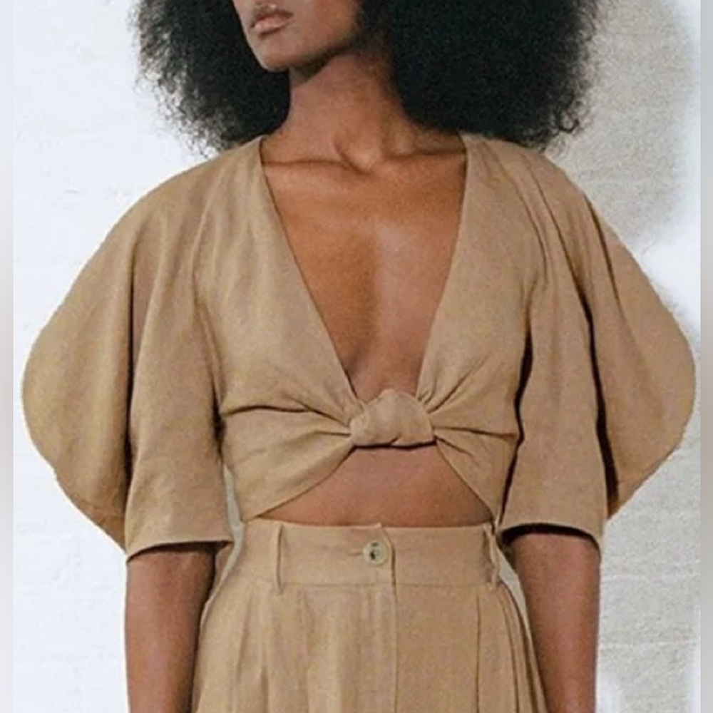 Mara Hoffman Raya Khaki Top